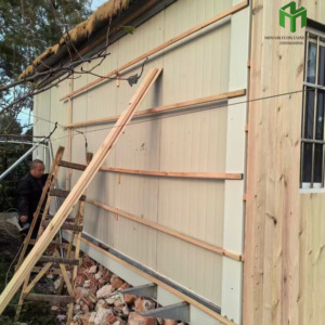 20ft Afneembare Op Maat Gemaakte Kleine Stacaravans Werpen Modulaire Slaapkamer Hotel Houten Containerhuis Geprefabriceerde Huizen