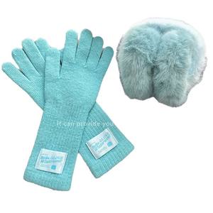 <span class=keywords><strong>Gants</strong></span> en tricot pour femme, bleu <span class=keywords><strong>Islande</strong></span>, en coton/spandex, tactiles, longueur poignet, pour la plage, chauds, coupe-vent, anti-froid - Product Image 1