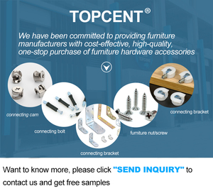 Topcent फर्नीचर हार्डवेयर धातु कोने सांचा ताला rafix कनेक्टर बांधनेवाला पदार्थ - Product Image 6