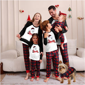 Good Quality Family <strong>Christmas</strong> Pijamas De Navidad Para Familia Sleepwear Clothes Pajamas Women <strong>Men</strong> Cotton Family <strong>Pyjamas</strong> - Product Image 2