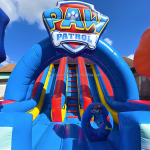 Thương mại <span class=keywords><strong>Inflatable</strong></span> tuần tra thư bị trả lại Nhà trượt Combo <span class=keywords><strong>Inflatable</strong></span> <span class=keywords><strong>Bouncer</strong></span> trở ngại con Chó Đôi Slide lâu đài với Blower cho trẻ em - Product Image 3