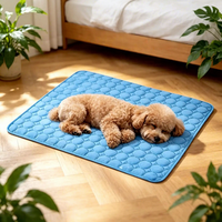 Tapis rafraîchissant pour chien en soie glacée anti-rayures, extra large pour grands chiens, coussin de lit rafraîchissant pour animaux de compagnie, lavable et durable