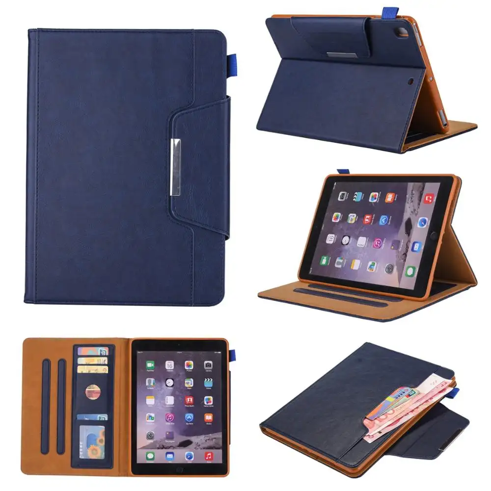 Wallet leather design case for iPad 10.2 inch 2019 2020 universal silicone housing with stand