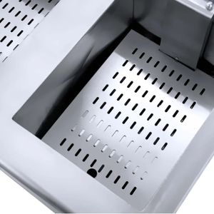 Máquina para asar pollo Broaster Freidora <span class=keywords><strong>a</strong></span> presión 2 tanques 2 cestas Freidora de gas Motor de llave de acero caliente Inoxidable largo - Product Image 4