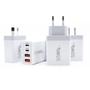 Cabezal de carga rápida <span class=keywords><strong>original</strong></span> de fábrica EU AU US UK 55W <span class=keywords><strong>cargador</strong></span> de pared con interfaz USB tipo C dual <span class=keywords><strong>para</strong></span> productos electrónicos - Product Image 5