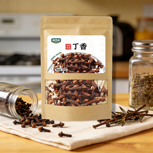 Clous de girofle de qualité supérieure entiers 100g, emballage léger et durable en sachet fenêtré pour les vendeurs e-commerce - Product Image 1