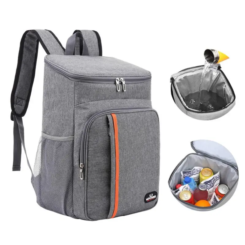 Mochila refrigeradora, quente e fria, entrega de alimentos, mochila, caixa de entrega, personalizada, à prova d'água, bolsas isoladas para almoço, 2-8 horas