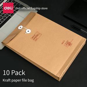 Bolsa <span class=keywords><strong>de</strong></span> Archivo <span class=keywords><strong>de</strong></span> Papel Kraft Deli 8383, Amarillo Vintage, con Hebilla <span class=keywords><strong>de</strong></span> Cuerda, A4, Gruesa, para Información, Archivo, Clasificación <span class=keywords><strong>de</strong></span> Datos, Ayuda para Guardar, Alta Calidad - Product Image 2