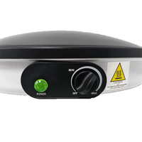 Vente en gros de machine à crêpes électrique automatique de 2000 W, 17,7 pouces, en forme de dôme, avec revêtement antiadhésif, pour faire des crêpes, des gursaan, des chapatis et des rotis