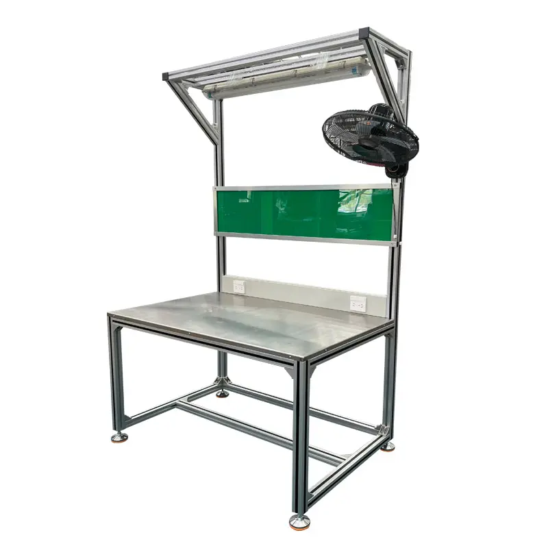 LANGLE Single-sided ESD workbench flat single aluminum worktable operating double workbench dust-free plant assembly line