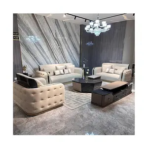 Italian-style luxury sofa living room villa sofa set supplier custom