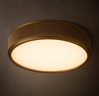 Plafonnier LED encastré en acier au design nordique, éclairage moderne rond en verre pour chambre, salon, cuisine, usine