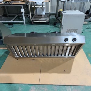 Hotte de cuisine électrique en acier inoxydable de 48 pouces, 2000 m³/h, à double moteur, avec commande numérique et écran tactile, filtre à déflecteur - Product Image 6