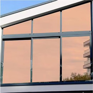 Film adhésif décoratif isolant thermique pour vitres de bâtiment, 2 couches, 99 % de rejet UV, effet miroir unidirectionnel, teinté solaire - Product Image 2