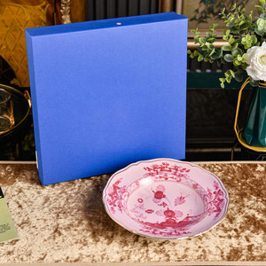 Luxury Pink Floral Ceramic Dinnerware Set Gold Rim Porcelain Plates Bowls Cups Teapot Vases Portable Dishwasher Safe for Elegant - Product Image 3