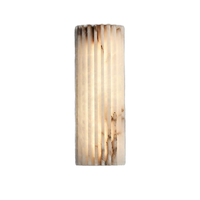 Lampe murale en marbre espagnol, design à rayures verticales, source de lumière LED, lampe murale pour la maison