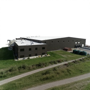 Bâtiment en structure acier préfabriquée à grande portée, design moderne, pour salle de sport/entrepôt, durée de vie de 50 ans, résistant aux vents forts - Product Image 1