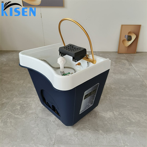 Nouveau modèle de bac à shampoing mobile Kisen, bac à shampoing amovible pour salon de beauté avec réservoir d'eau - Product Image 3