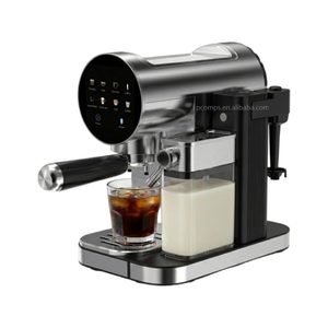 Machine à café expresso multifonction chaude et froide avec réservoir d'eau de 0,9 L, réservoir de lait de 0,45 L, porte-filtre de 51 mm, auto-nettoyante et fonction lait frais - Product Image 3