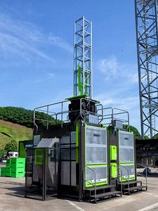 Nieuwe dubbele kooi constructie hijskraan <span class=keywords><strong>SC200</strong></span>/200EB energiezuinige bouwliften - Product Image 4