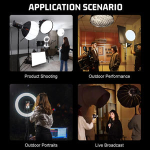 إضاءة فوتوغرافية Led صغيرة الحجم محمولة محمولة باليد بيضاء زرقاء من الألومنيوم لكاميرا فيديو خارجية - Product Image 6