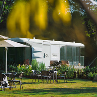 Zcamp P7 Maison de camping économique préfabriquée, cabane modulaire, maisons préfabriquées avec chambre et cuisine à vendre