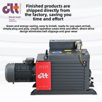 DLT.2V275 Bomba de Vacío de Paletas Rotativas de Dos Etapas Sellada con Aceite, Personalizada para Uso Industrial, 255m³/h, 10HP, Motor Trifásico ISO63/ISO40