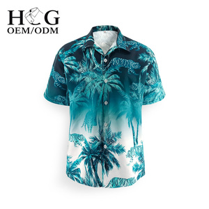Camisa Hawaiana Holgada para <span class=keywords><strong>Hombre</strong></span>, Estilo Casual de Playa, Popelina, Manga Corta, Transpirable, Antiarrugas, Éxito de Ventas - Product Image 4