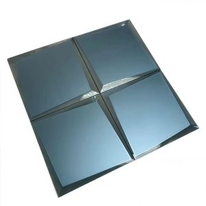 Ubin Mosaik Logam Modern Tahan Lama dan Tahan Air untuk Dinding Ruang Tamu Hotel Villa Sebagai Latar Belakang 3D - Product Image 3