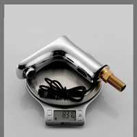 Robinet de lavabo sans contact à capteur infrarouge en laiton sans plomb, moderne, chromé, automatique, pour usage commercial