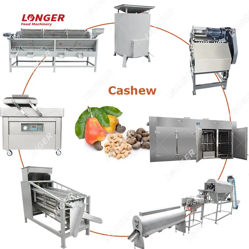 Industriële Cashewnoten Verwerking Machine Voor Verkoop