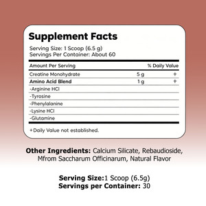 Créatine en poudre avec étiquette personnalisée : Améliore les performances, développe la masse musculaire maigre et favorise la récupération grâce à la créatine monohydrate. - Product Image 2