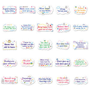 Vendita di fabbrica 50 pezzi Graffiti ispiratori inglese frasi brevi adesivi frasi colorate decorazione personalità del telefono cellulare - Product Image 3