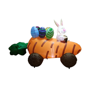 Easter inflatable inflatable carrot cart rabbit Easter egg LED luminous decoration courtyard party ornament - Product Image 5
