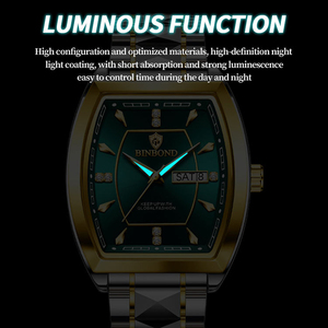 Montre-bracelet pour homme Binbond B400 <span class=keywords><strong>400</strong></span>, quartz, bracelet en acier inoxydable, étanche, date automatique, style business décontracté. - Product Image 5