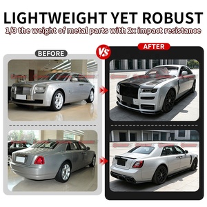 ชุดแต่งตัวถังคาร์บอนไฟเบอร์ครึ่งชิ้น MSY รุ่นที่ 4 สำหรับ Rolls Royce Ghost รุ่นเก่าเป็นรุ่นใหม่ ประกอบด้วยกันชนหน้า สเกิร์ตข้าง บังโคลน ฝากระโปรงหน้า - Product Image 3