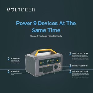 Generador Solar Portátil Multifuncional, Estación de Energía con Batería LiFePO4 para Uso Fuera de la Red - Product Image 5