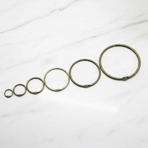 YIWANG Wholesale Antique Bronze <b>Binder</b> Rings Metal Loose Leaf <b>Book</b> Rings for Index Cards - Product Image 2