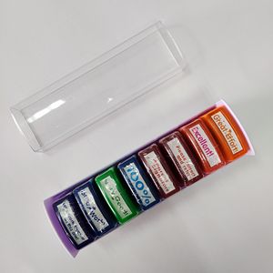 8 tampons auto-encreurs de <span class=keywords><strong>motivation</strong></span> pour enseignants, tampons de commentaires pour les <span class=keywords><strong>devoirs</strong></span>, tampons de notation pour la classe, encouragement - Product Image 2
