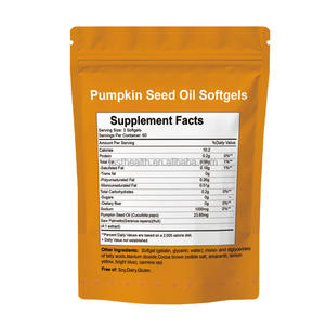 순수 천연 보충제 호박씨 오일 캡슐 2 in 1 호박씨 오일 소프트젤 (쏘팔메토 함유) 모발 성장, 피부 관리용 - Product Image 3