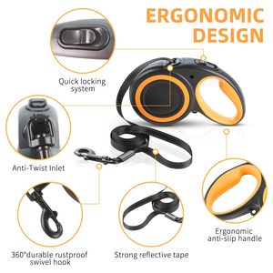 منتجات الحيوانات الأليفة اكسسوارات الكلب قابل للسحب المقود الكلب - Product Image 3