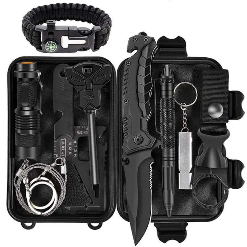 Outdoor Travel Emergency Supplies Multi-function Vehicle Equipment Multi-function Field Survival SOS Supplies