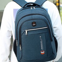 Sac à dos pour ordinateur portable étudiant grande capacité, durable, imperméable, avec fermeture éclair, sac à dos décontracté pour le sport