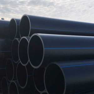 Linea blu Pe100 Pn16 SDR17 SDR21 150mm 160mm 180mm 250mm 300mm 600mm 710mm 900mm tubo Hdpe nero - Product Image 4