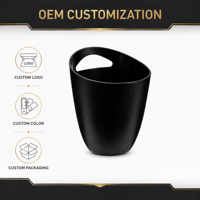 Ember Es Plastik Anti Pecah 3L dengan Logo Custom, Bebas BPA, Dapat Digunakan Kembali, Pendingin Anggur & Sampanye dengan Pegangan