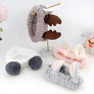 Manufacturer Cute Animal Spa Headband Cute Bunny Cartoon Wash Face Makeup Hair Band Headband Hair Decoration Wholesale - Product Image 5