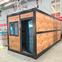 Conteneur de sécurité en acier pliable préfabriqué modulaire préfabriqué portable Hôtel et maison résidentielle Conteneur de construction de maison