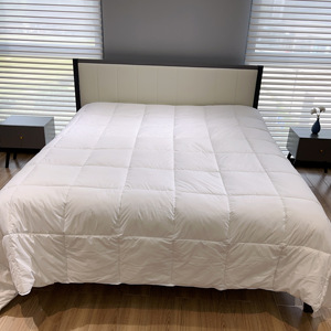 Premium 100% Cotton White King-Size <strong>Duvet</strong> Insert <strong>All</strong> <strong>Season</strong> Medium Warmth Custom Feather Comforter White Cotton Cover for Hotels - Product Image 3