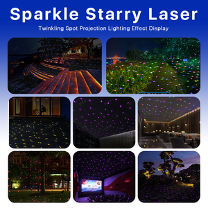 ไฟโปรเจคเตอร์ลายท้องฟ้า LED, ให้คะแนน IP65ตกแต่งด้วยเลเซอร์กลางแจ้งสำหรับสวนสวนดวงจันทร์หิ่งห้อย E27เอฟเฟกต์แสงไฟ - Product Image 4