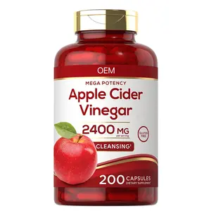 Wholesale Vegan ACV Apple Cider Vinegar Capsules for Slimming Capsules Detox Weight Loss